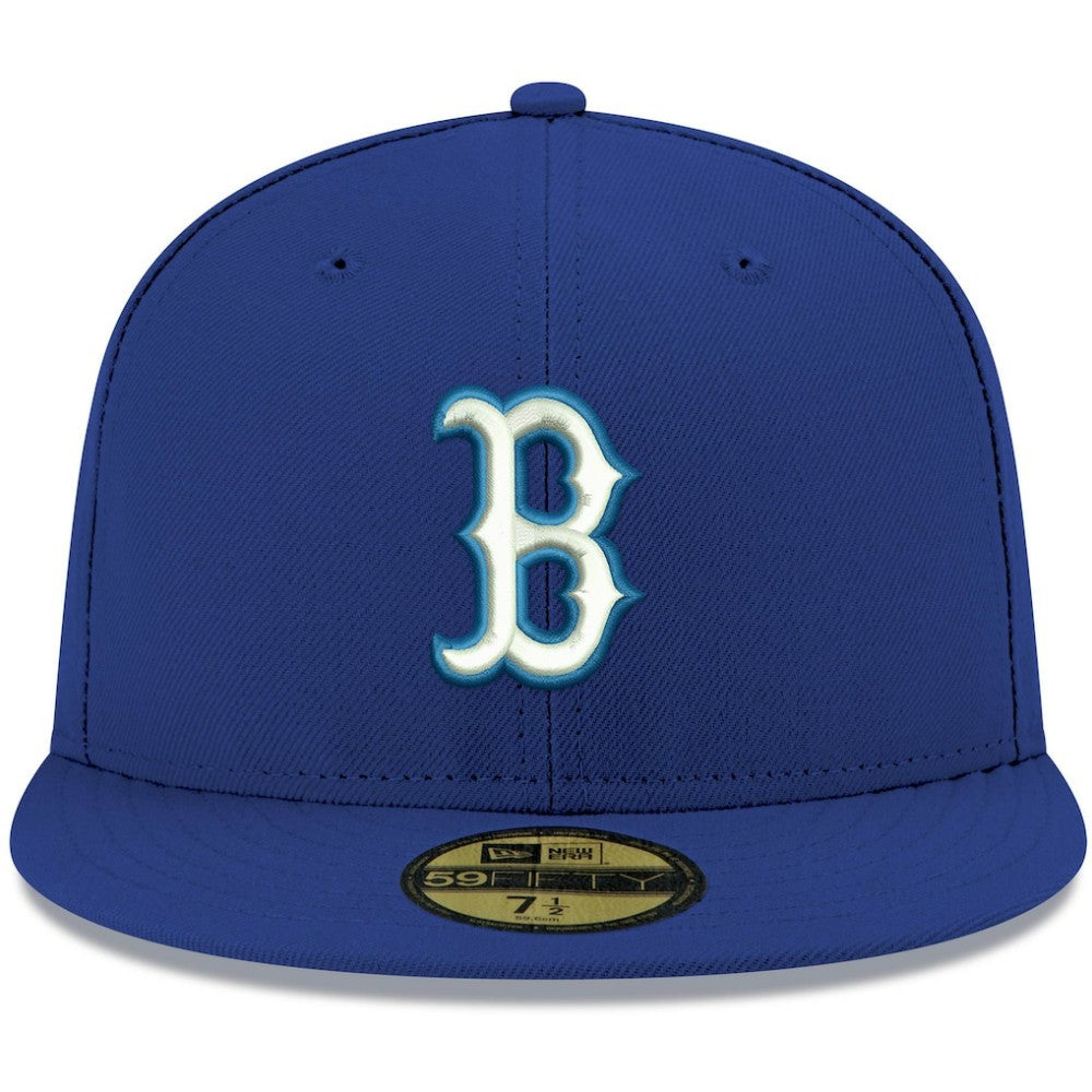 Boston Red Sox New Era White Logo 59FIFTY Fitted Hat - MLB Hats