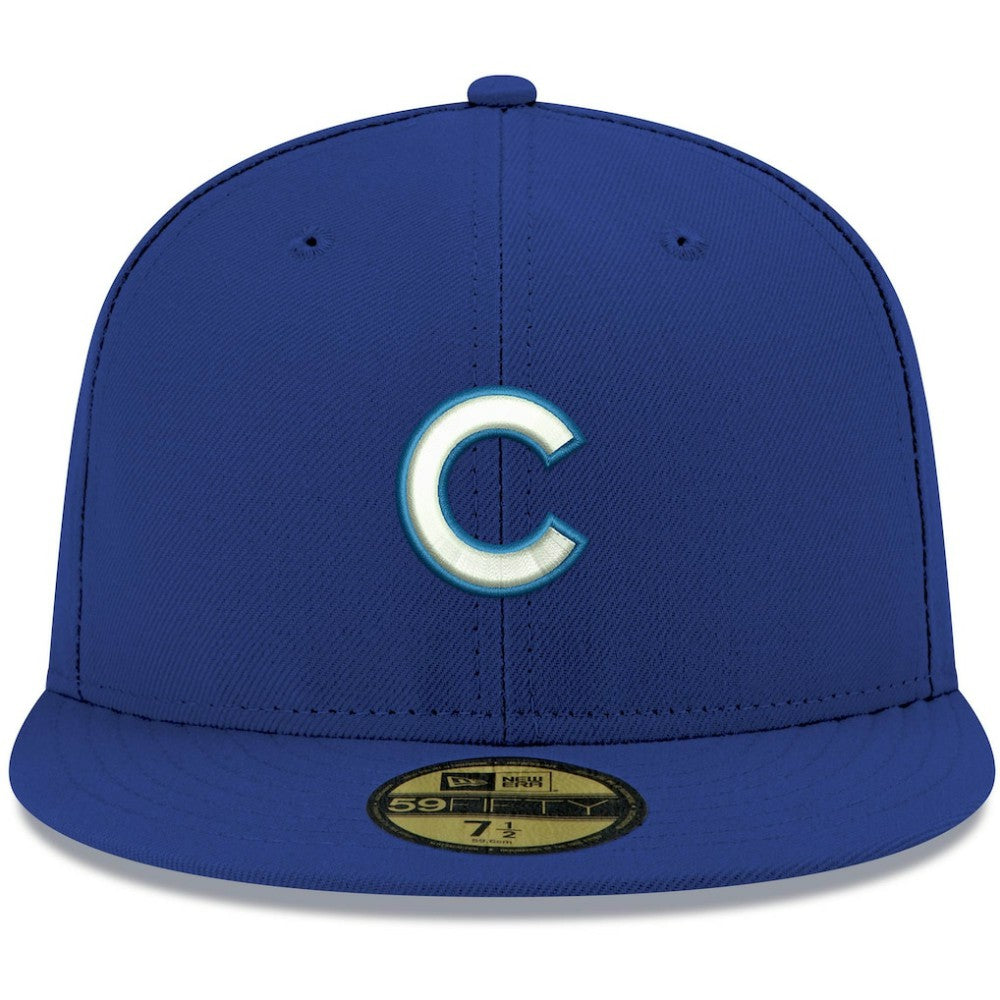Chicago Cubs New Era White Logo 59FIFTY Fitted Hat - MLB Hats