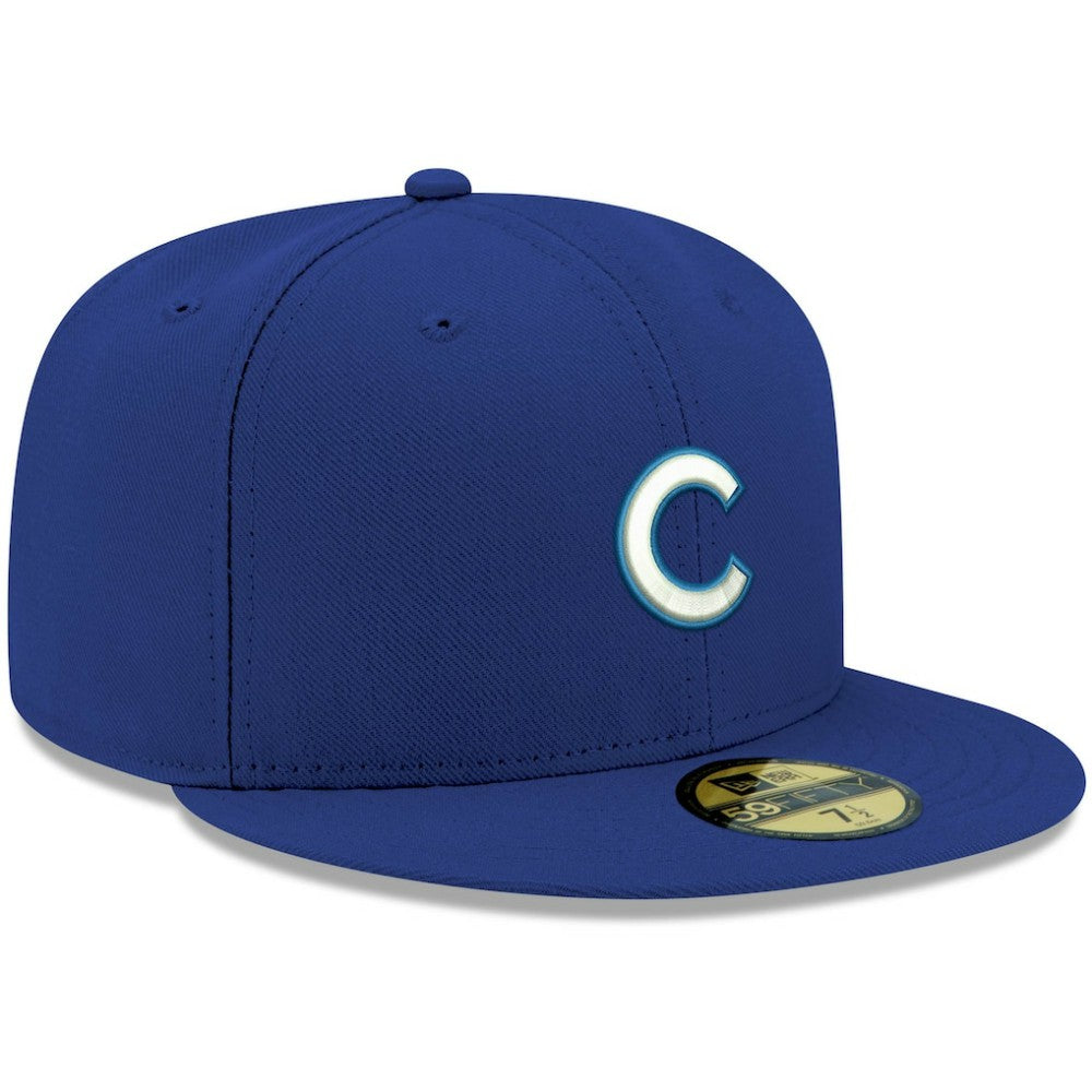 Chicago Cubs New Era White Logo 59FIFTY Fitted Hat - MLB Hats