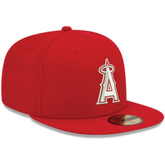 Los Angeles Angels New Era White Logo 59FIFTY Fitted Hat - MLB Hats
