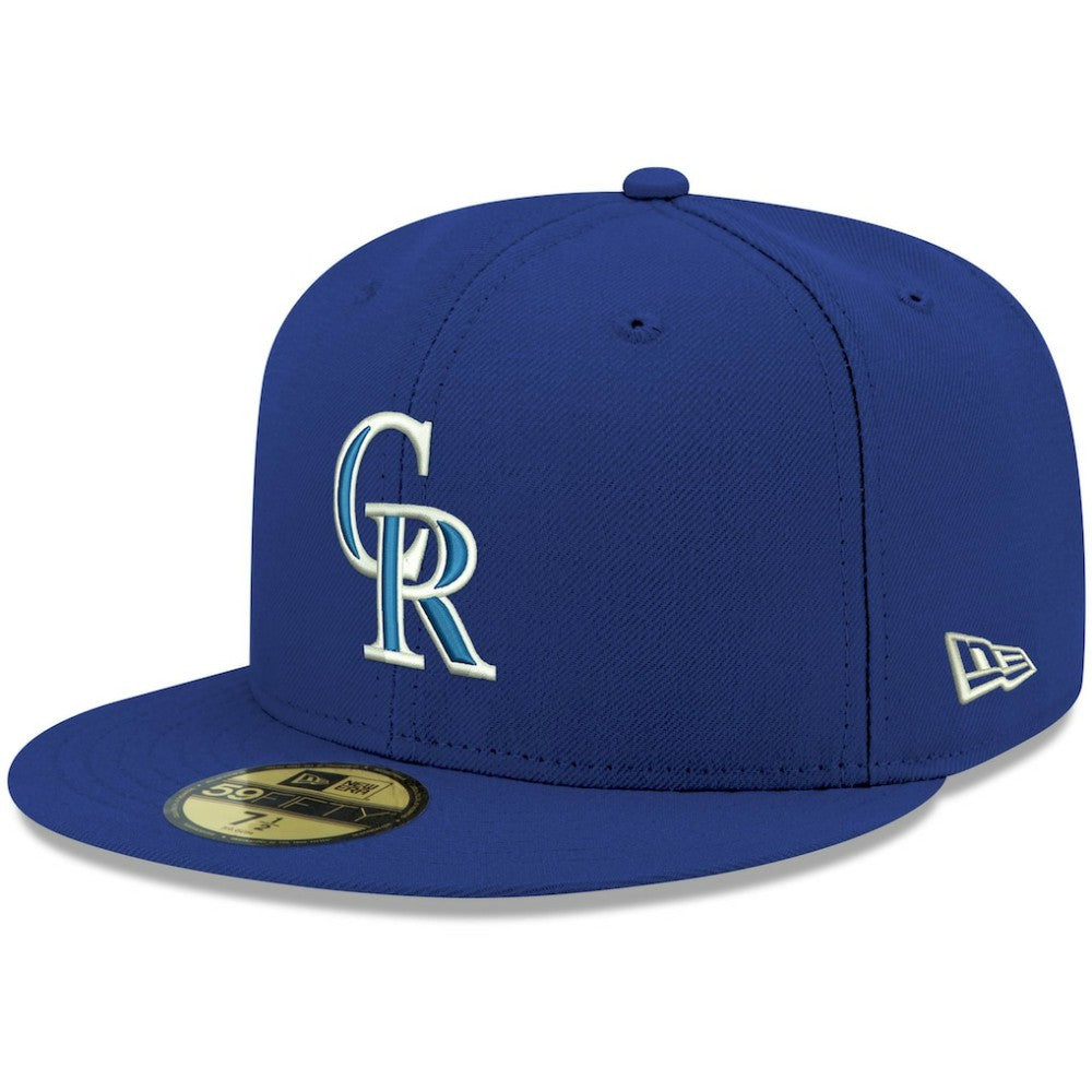 Colorado Rockies New Era White Logo 59FIFTY Fitted Hat - MLB Hats