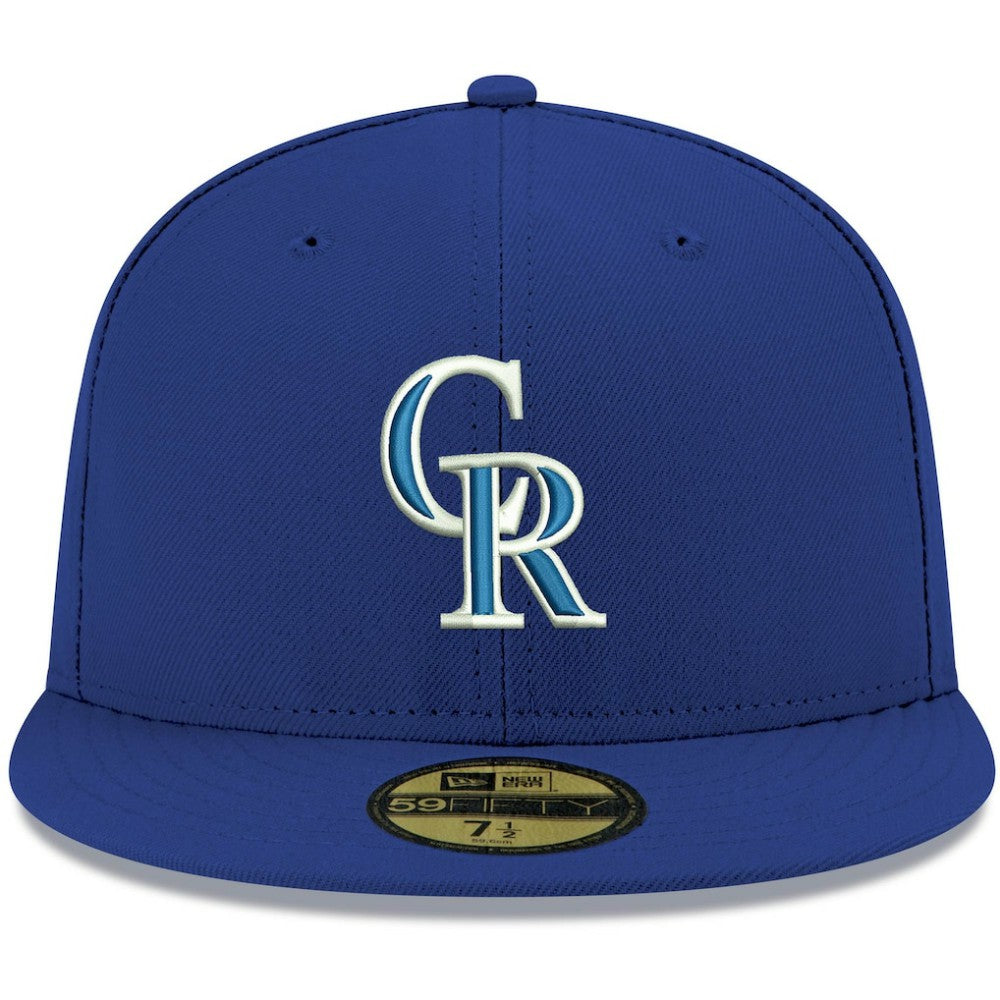 Colorado Rockies New Era White Logo 59FIFTY Fitted Hat - MLB Hats