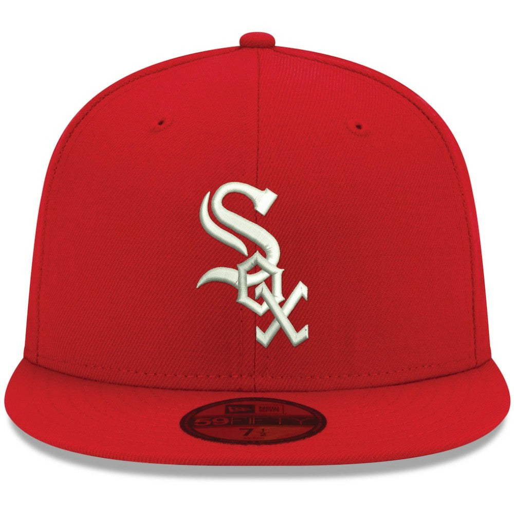 Chicago White Sox New Era White Logo 59FIFTY Fitted Hat - MLB Hats