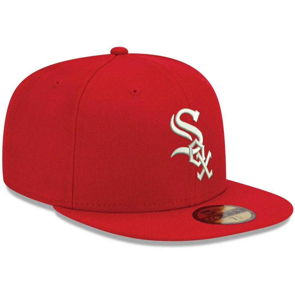 Chicago White Sox New Era White Logo 59FIFTY Fitted Hat - MLB Hats
