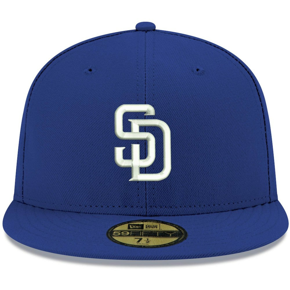San Diego Padres New Era White Logo 59FIFTY Fitted Hat - MLB Hats