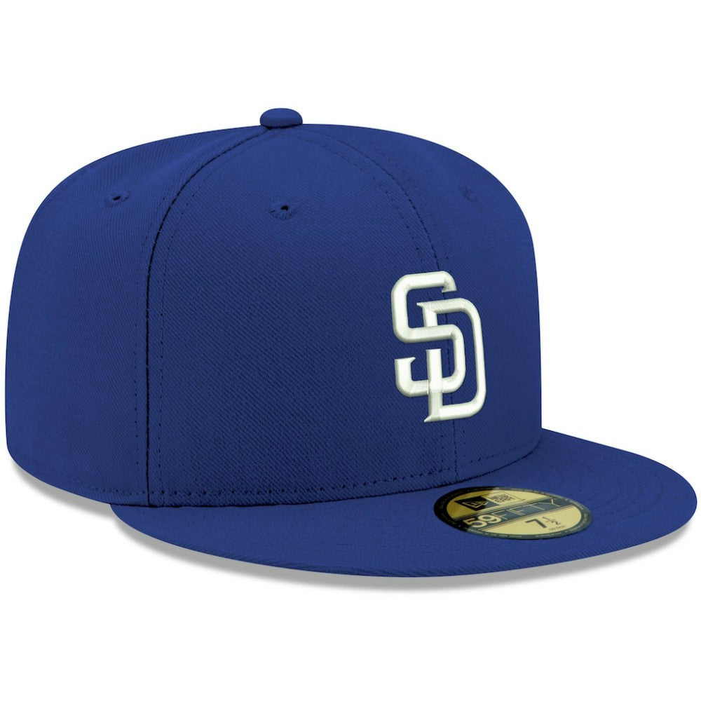 San Diego Padres New Era White Logo 59FIFTY Fitted Hat - MLB Hats