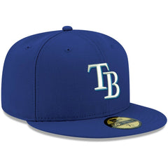 Tampa Bay Rays New Era White Logo 59FIFTY Fitted Hat - MLB Hats