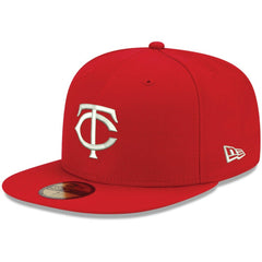 Minnesota Twins New Era White Logo 59FIFTY Fitted Hat - MLB Hats