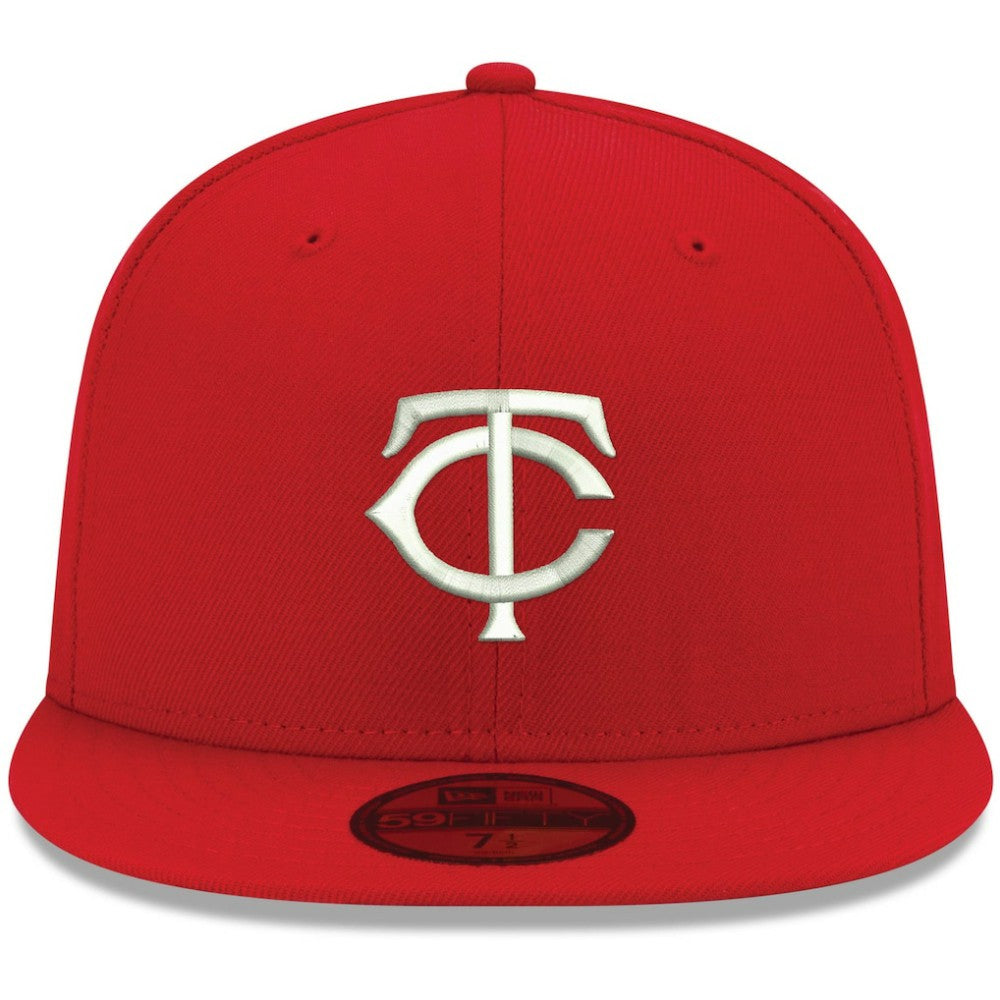 Minnesota Twins New Era White Logo 59FIFTY Fitted Hat - MLB Hats