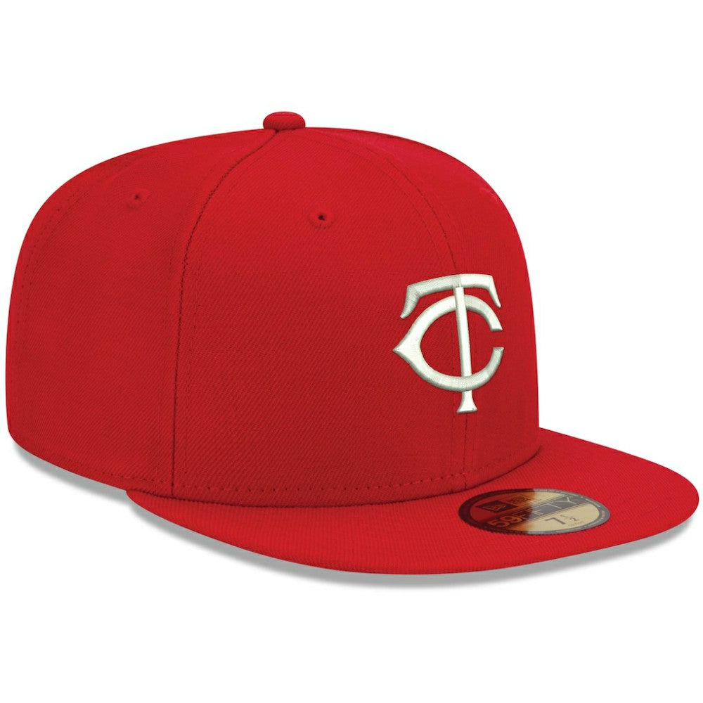 Minnesota Twins New Era White Logo 59FIFTY Fitted Hat - MLB Hats