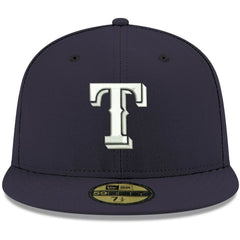 Texas Rangers New Era White Logo 59FIFTY Fitted Hat - MLB Hats