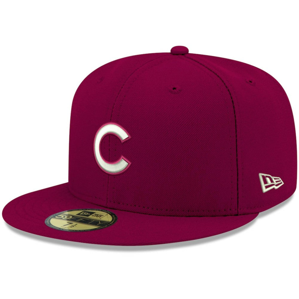 Chicago Cubs New Era White Logo 59FIFTY Fitted Hat - MLB Hats