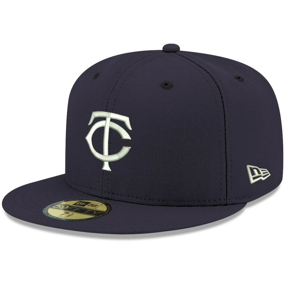 Minnesota Twins New Era White Logo 59FIFTY Fitted Hat - MLB Hats