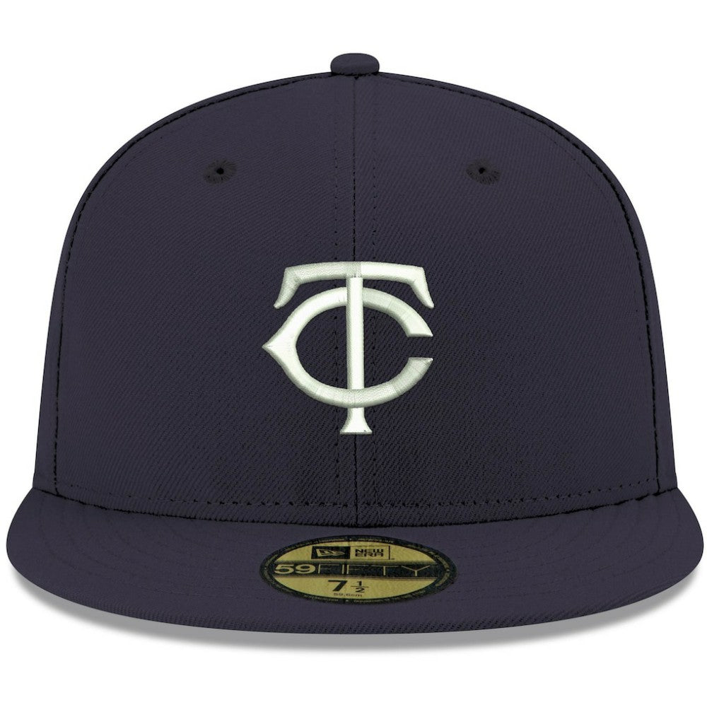 Minnesota Twins New Era White Logo 59FIFTY Fitted Hat - MLB Hats