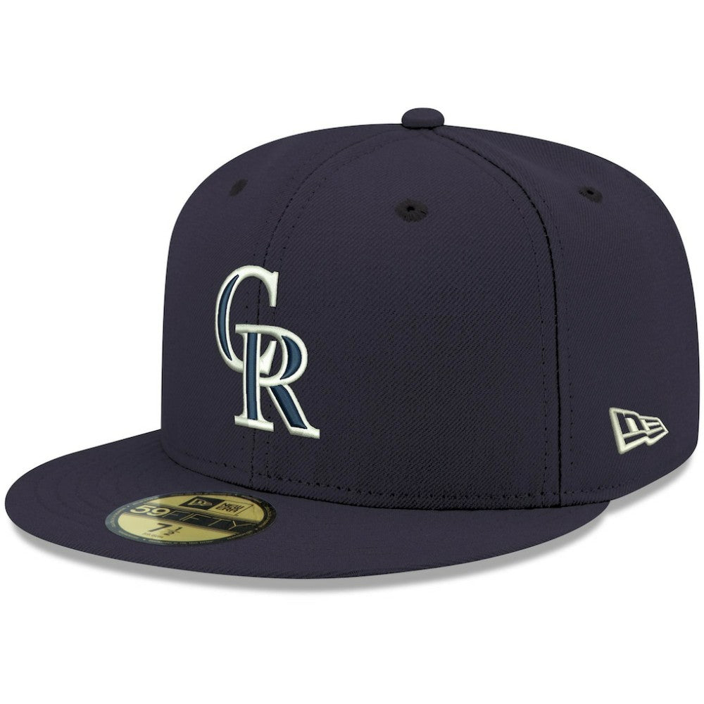 Colorado Rockies New Era White Logo 59FIFTY Fitted Hat - MLB Hats