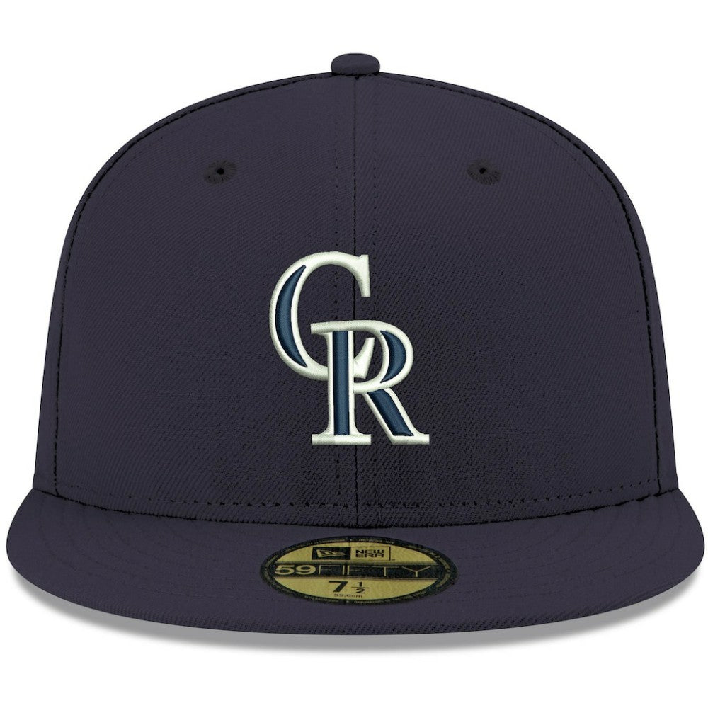 Colorado Rockies New Era White Logo 59FIFTY Fitted Hat - MLB Hats