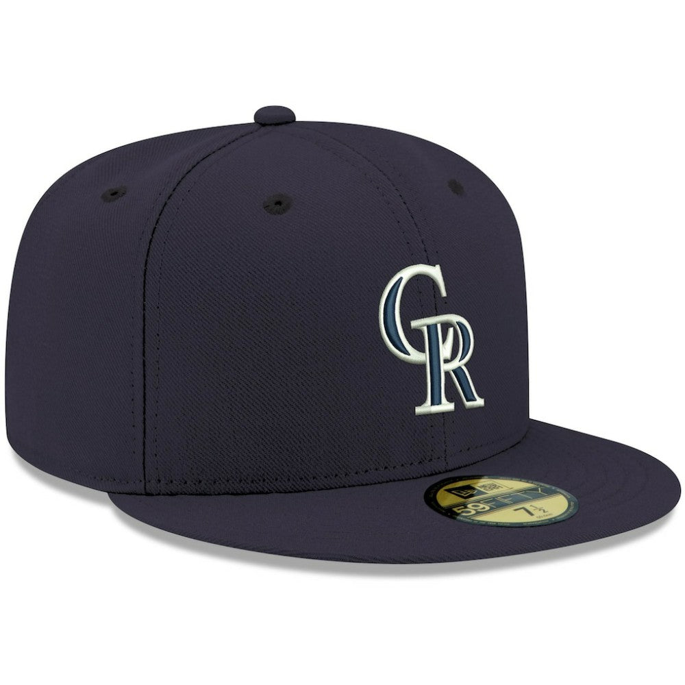 Colorado Rockies New Era White Logo 59FIFTY Fitted Hat - MLB Hats