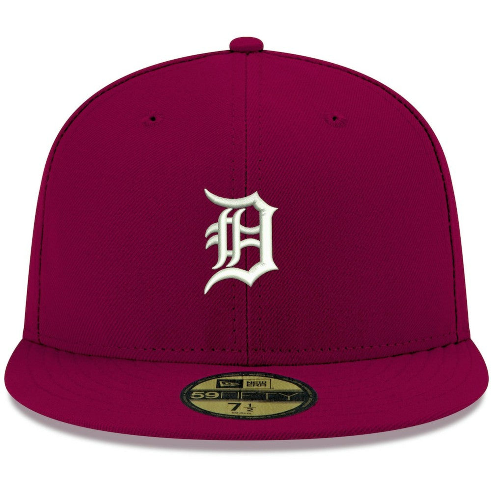 Detroit Tigers New Era White Logo 59FIFTY Fitted Hat - MLB Hats