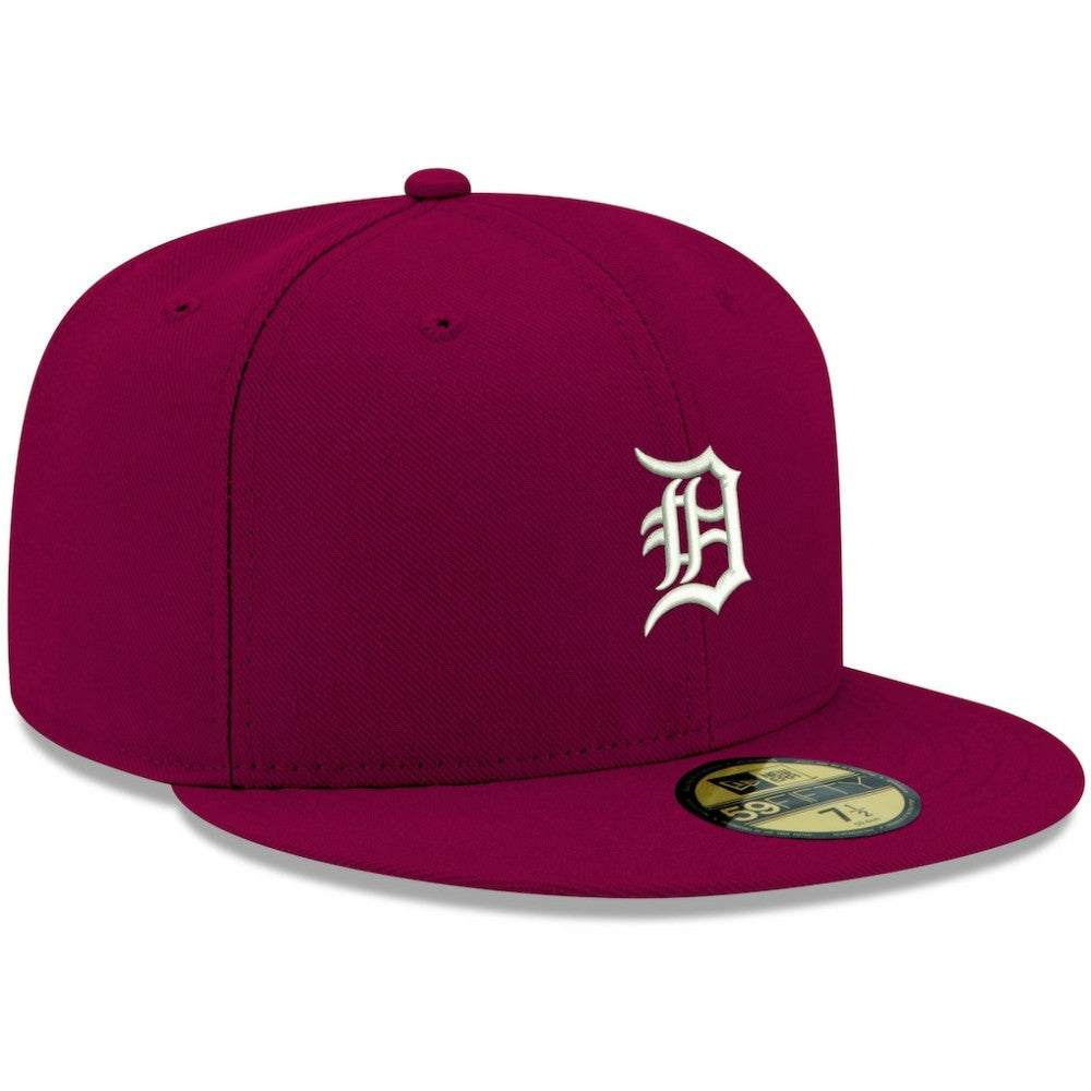 Detroit Tigers New Era White Logo 59FIFTY Fitted Hat - MLB Hats