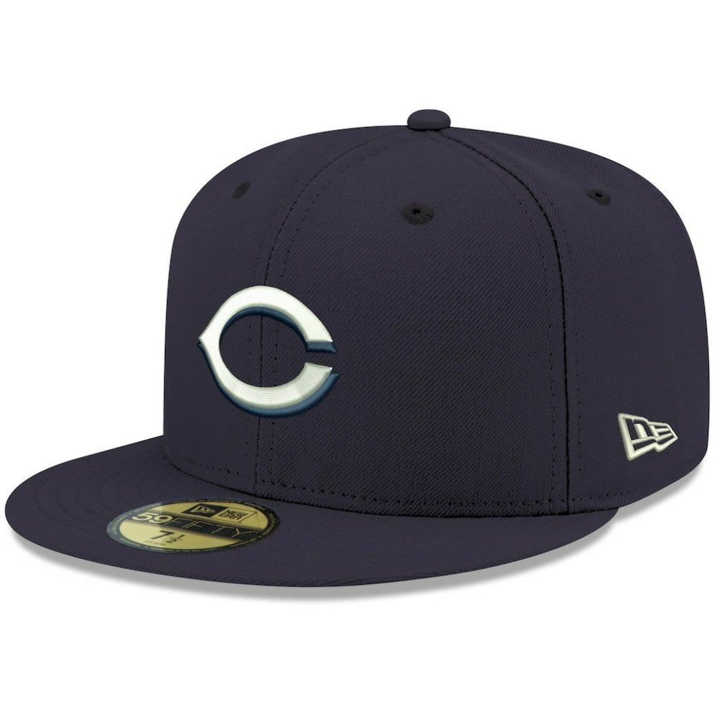 Cincinnati Reds New Era White Logo 59FIFTY Fitted Hat - MLB Hats