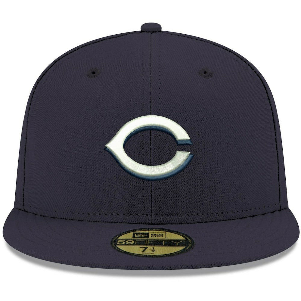 Cincinnati Reds New Era White Logo 59FIFTY Fitted Hat - MLB Hats