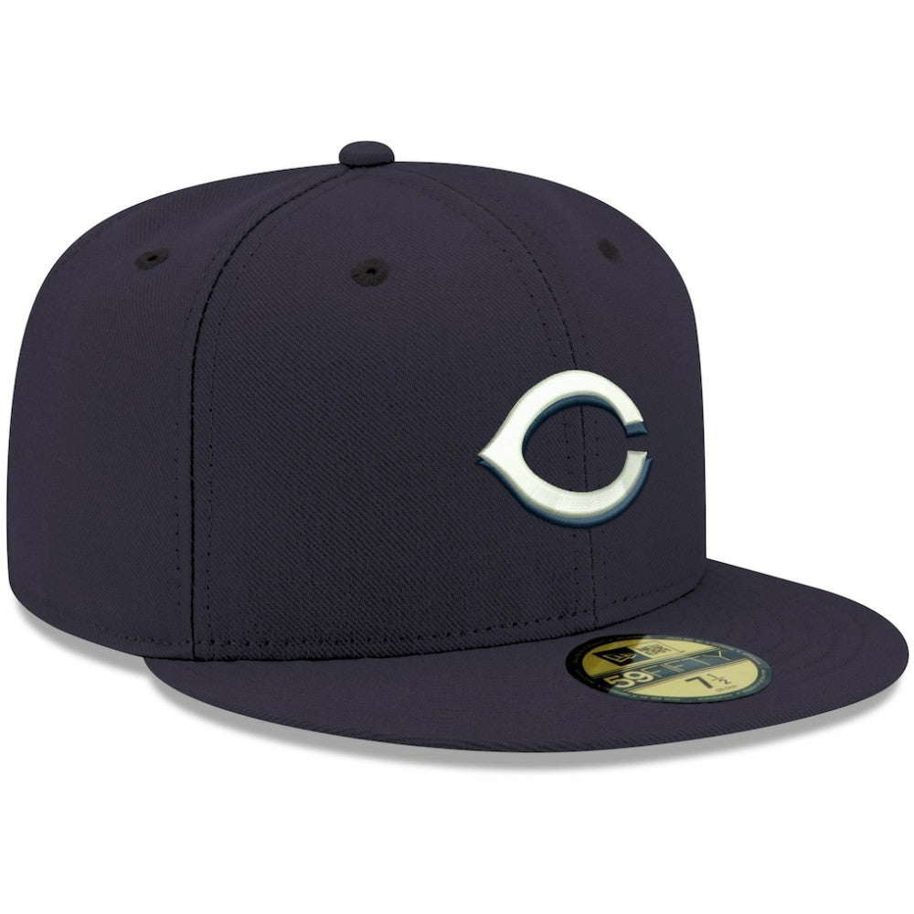 Cincinnati Reds New Era White Logo 59FIFTY Fitted Hat - MLB Hats