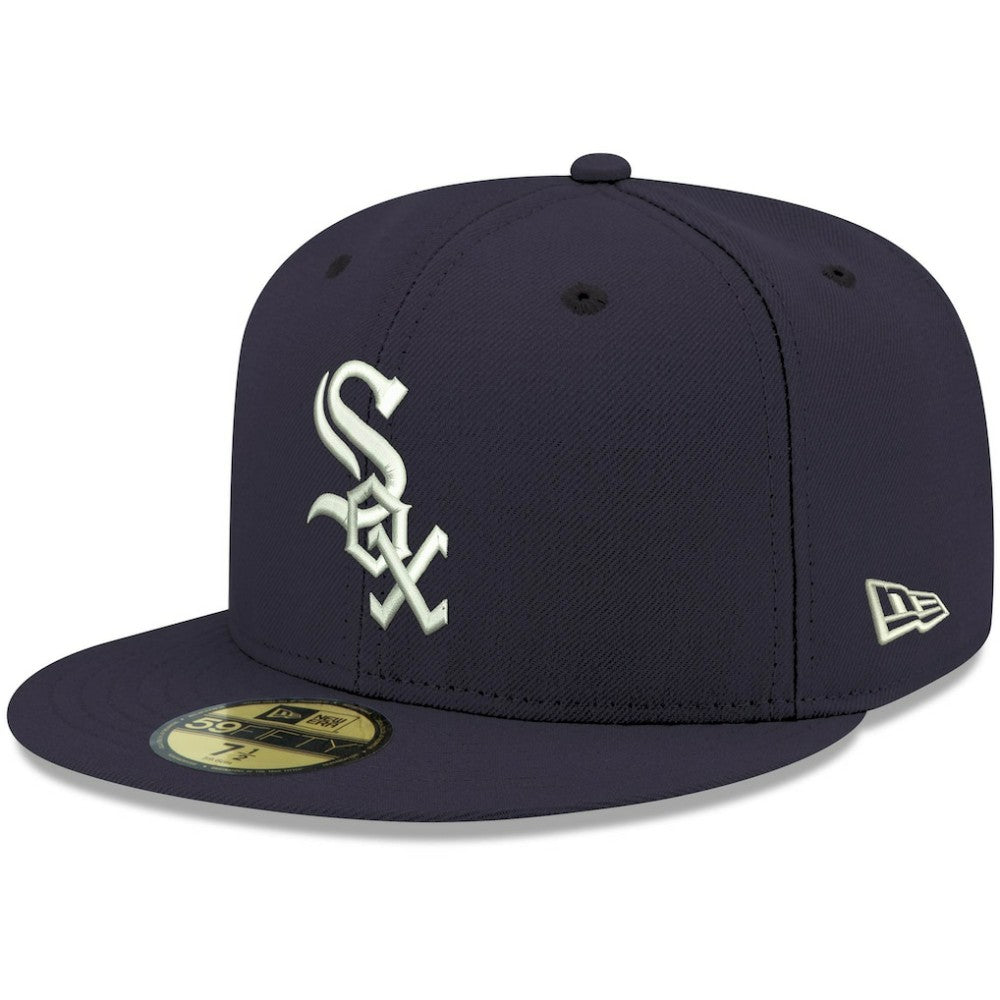 Chicago White Sox New Era White Logo 59FIFTY Fitted Hat - MLB Hats
