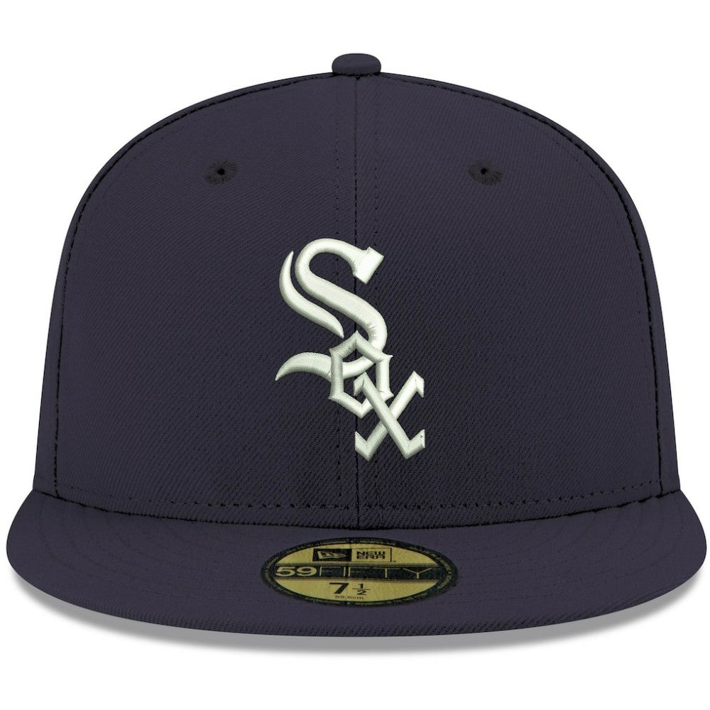Chicago White Sox New Era White Logo 59FIFTY Fitted Hat - MLB Hats