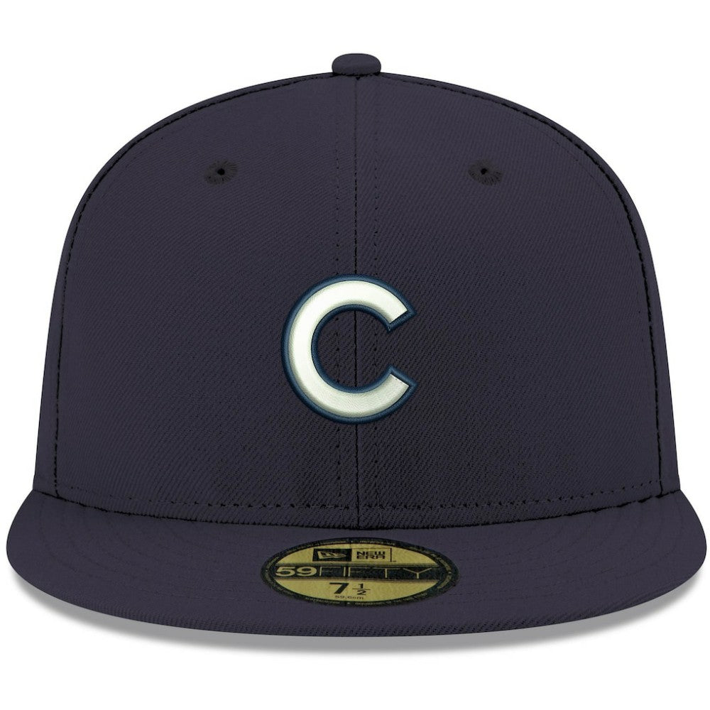 Chicago Cubs New Era White Logo 59FIFTY Fitted Hat - MLB Hats