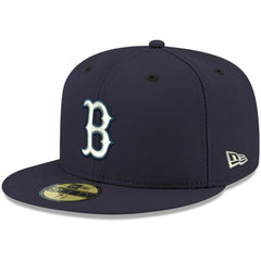 Boston Red Sox New Era White Logo 59FIFTY Fitted Hat - MLB Hats