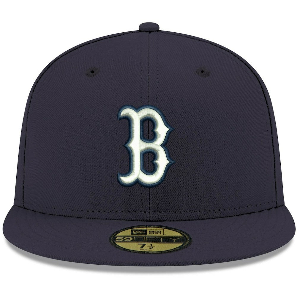 Boston Red Sox New Era White Logo 59FIFTY Fitted Hat - MLB Hats
