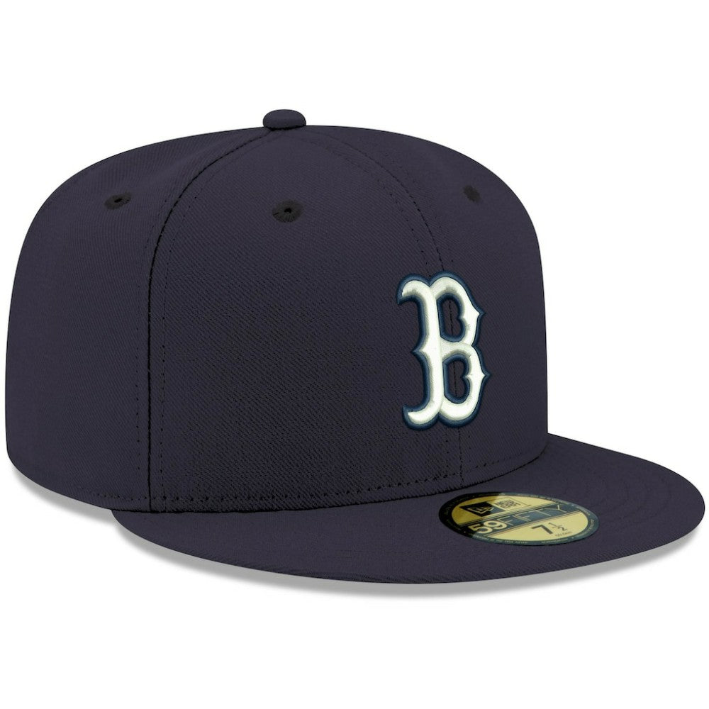 Boston Red Sox New Era White Logo 59FIFTY Fitted Hat - MLB Hats