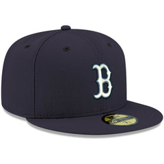 Boston Red Sox New Era White Logo 59FIFTY Fitted Hat - MLB Hats