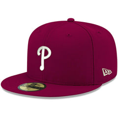Philadelphia Phillies New Era White Logo 59FIFTY Fitted Hat - MLB Hats