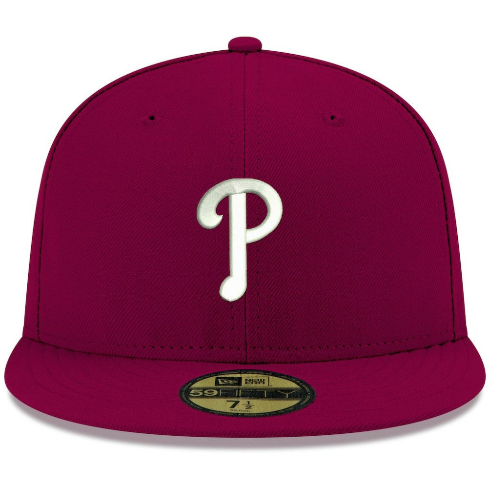 Philadelphia Phillies New Era White Logo 59FIFTY Fitted Hat - MLB Hats