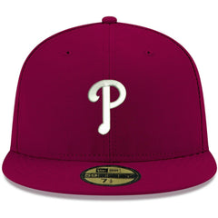 Philadelphia Phillies New Era White Logo 59FIFTY Fitted Hat - MLB Hats