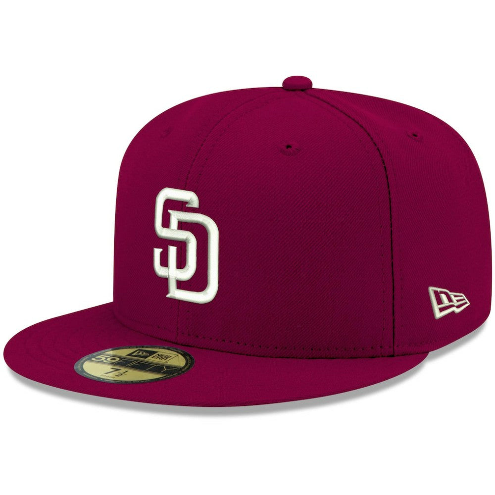 San Diego Padres New Era White Logo 59FIFTY Fitted Hat - MLB Hats