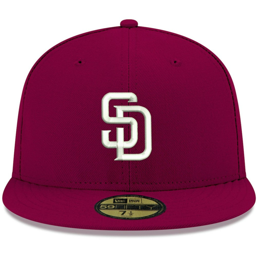 San Diego Padres New Era White Logo 59FIFTY Fitted Hat - MLB Hats