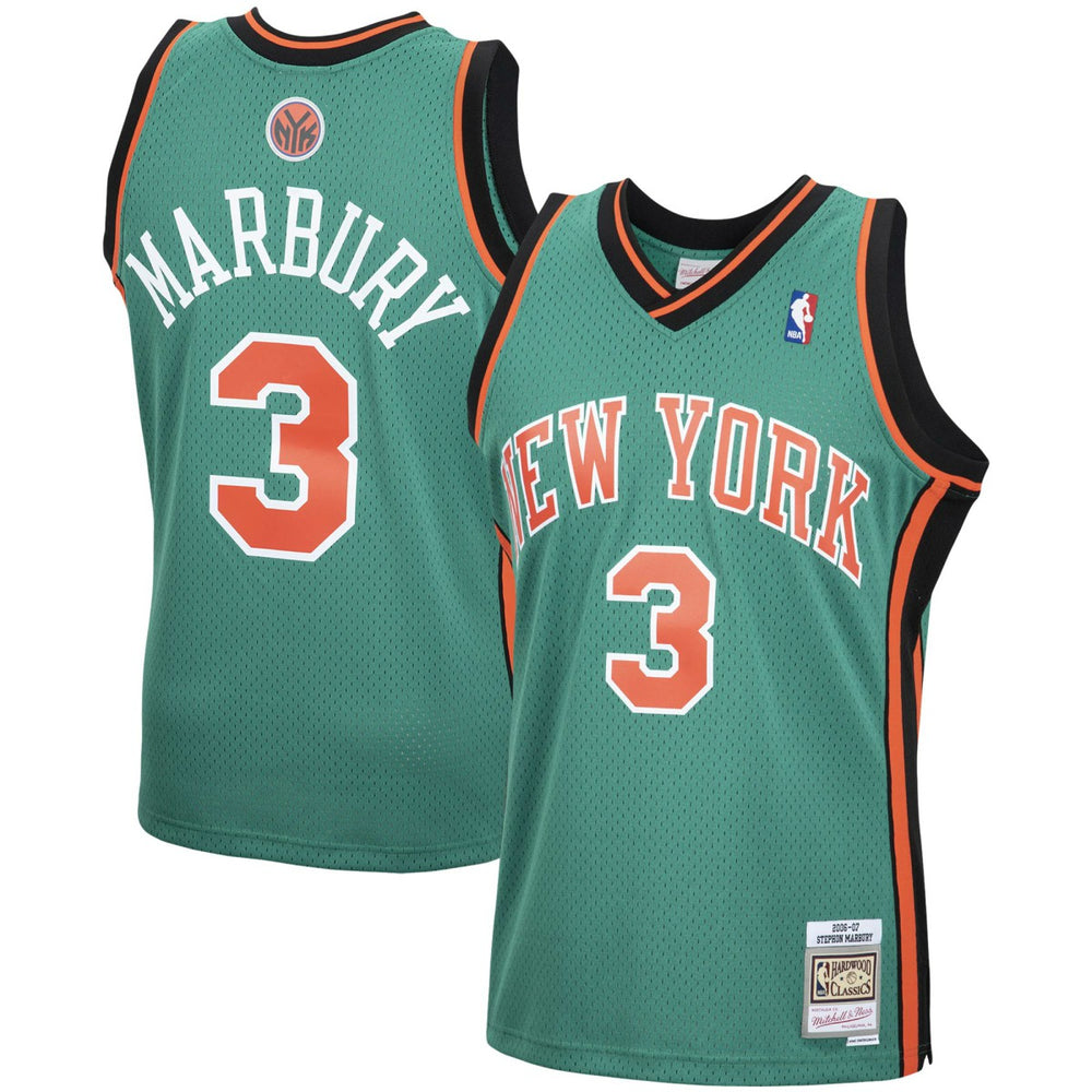 Green Stephon Marbury New York Knicks 2006/07 Hardwood Classics Swingman Jersey | NBA