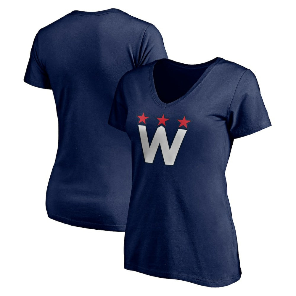 Washington Capitals Women's Alternate Logo V-Neck T-Shirt -  NHL T-shirts