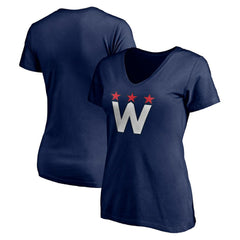 Washington Capitals Women's Alternate Logo V-Neck T-Shirt -  NHL T-shirts