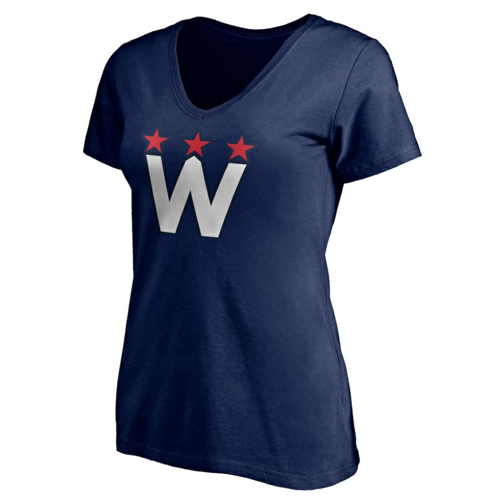 Washington Capitals Women's Alternate Logo V-Neck T-Shirt -  NHL T-shirts