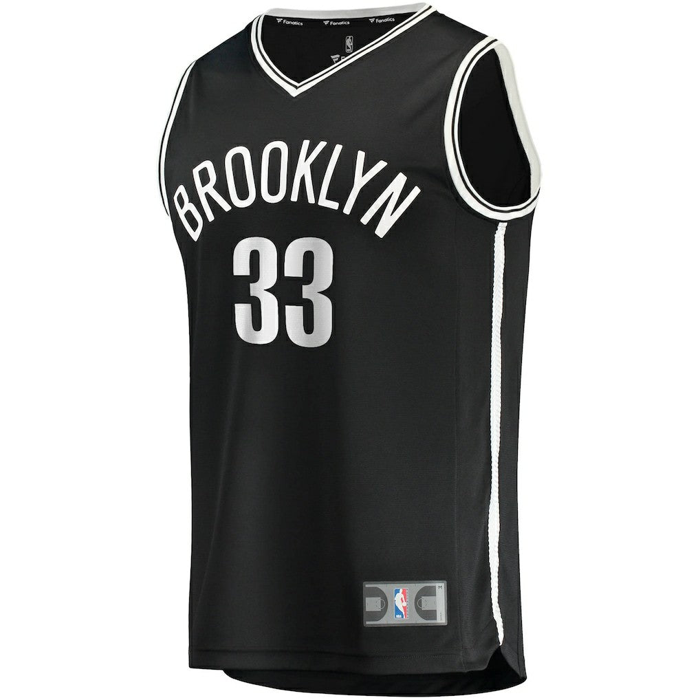 Black Nicolas Claxton Brooklyn Nets Fast Break Replica Jersey | NBA