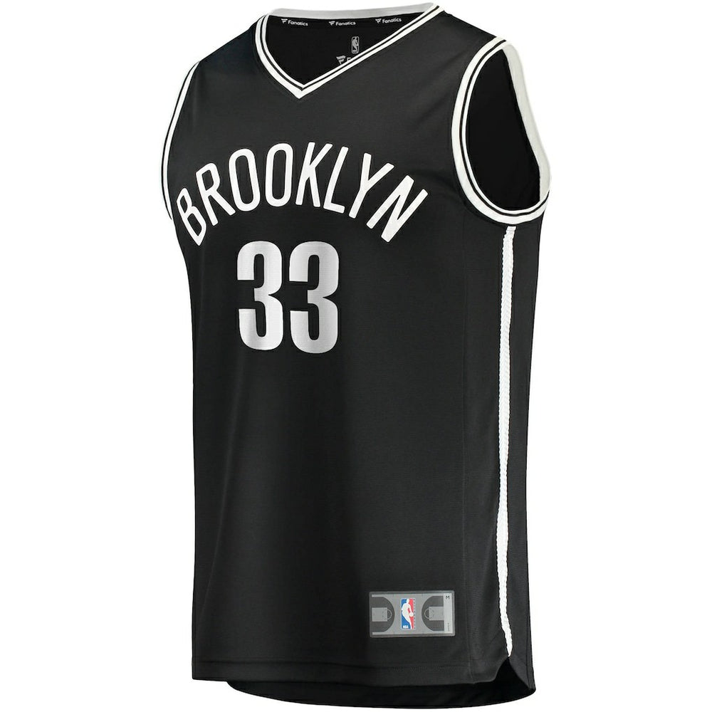 Black Nicolas Claxton Brooklyn Nets Fast Break Replica Jersey | NBA