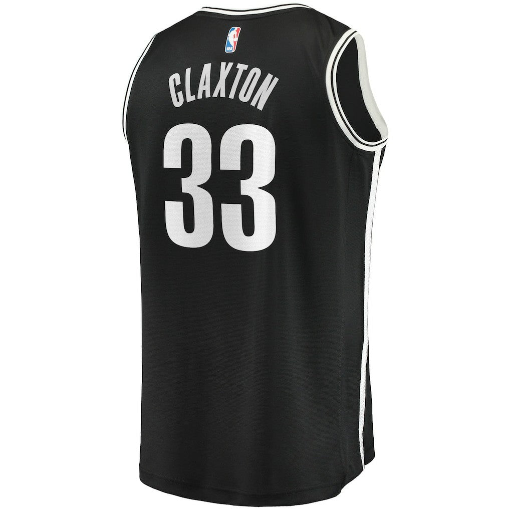 Black Nicolas Claxton Brooklyn Nets Fast Break Replica Jersey | NBA