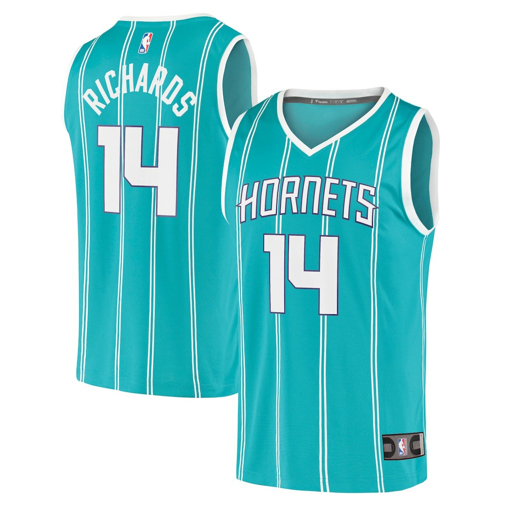 Teal Nick Richards Charlotte Hornets Fast Break Replica Jersey | NBA