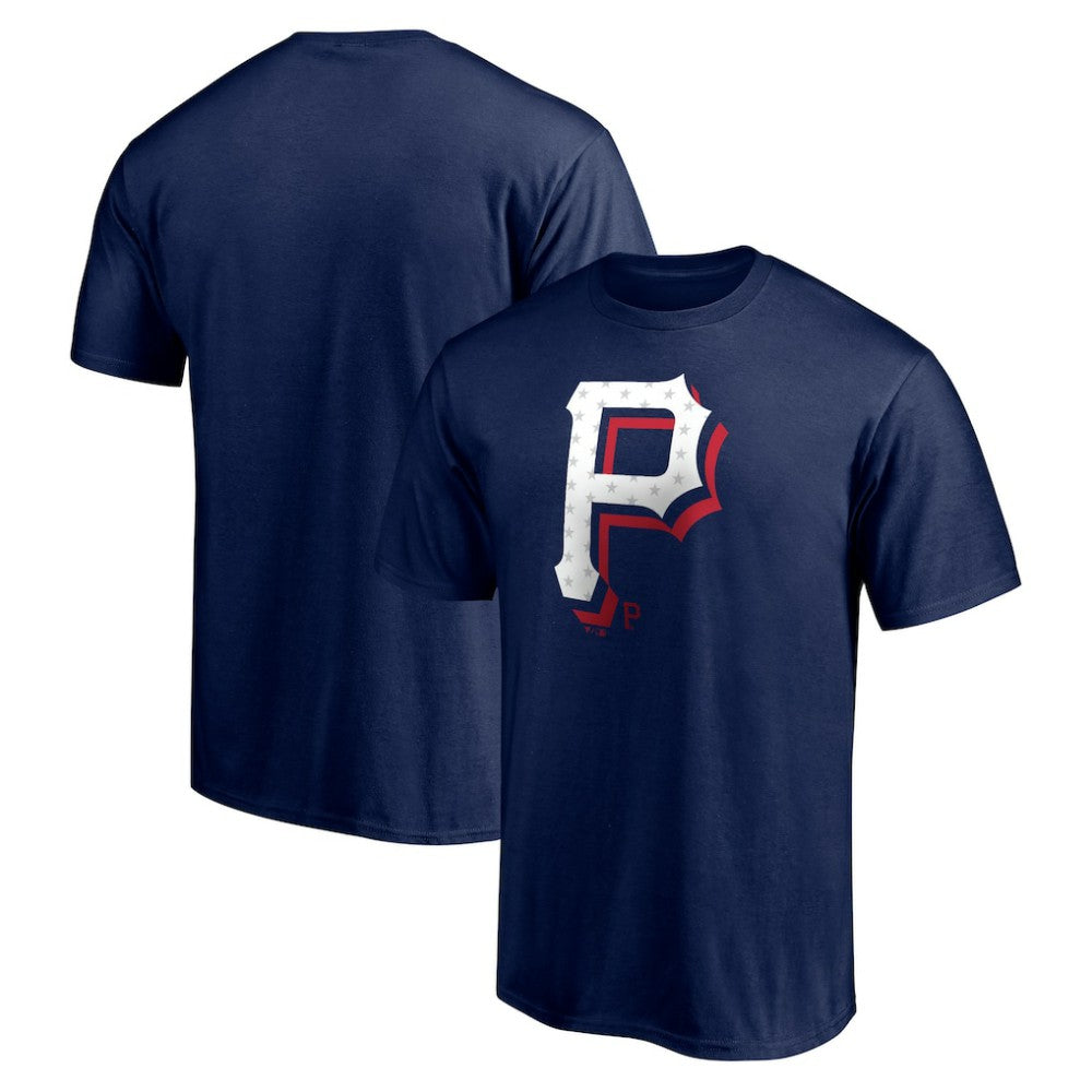 Pittsburgh Pirates Red White and Team T-Shirt - MLB T-shirts
