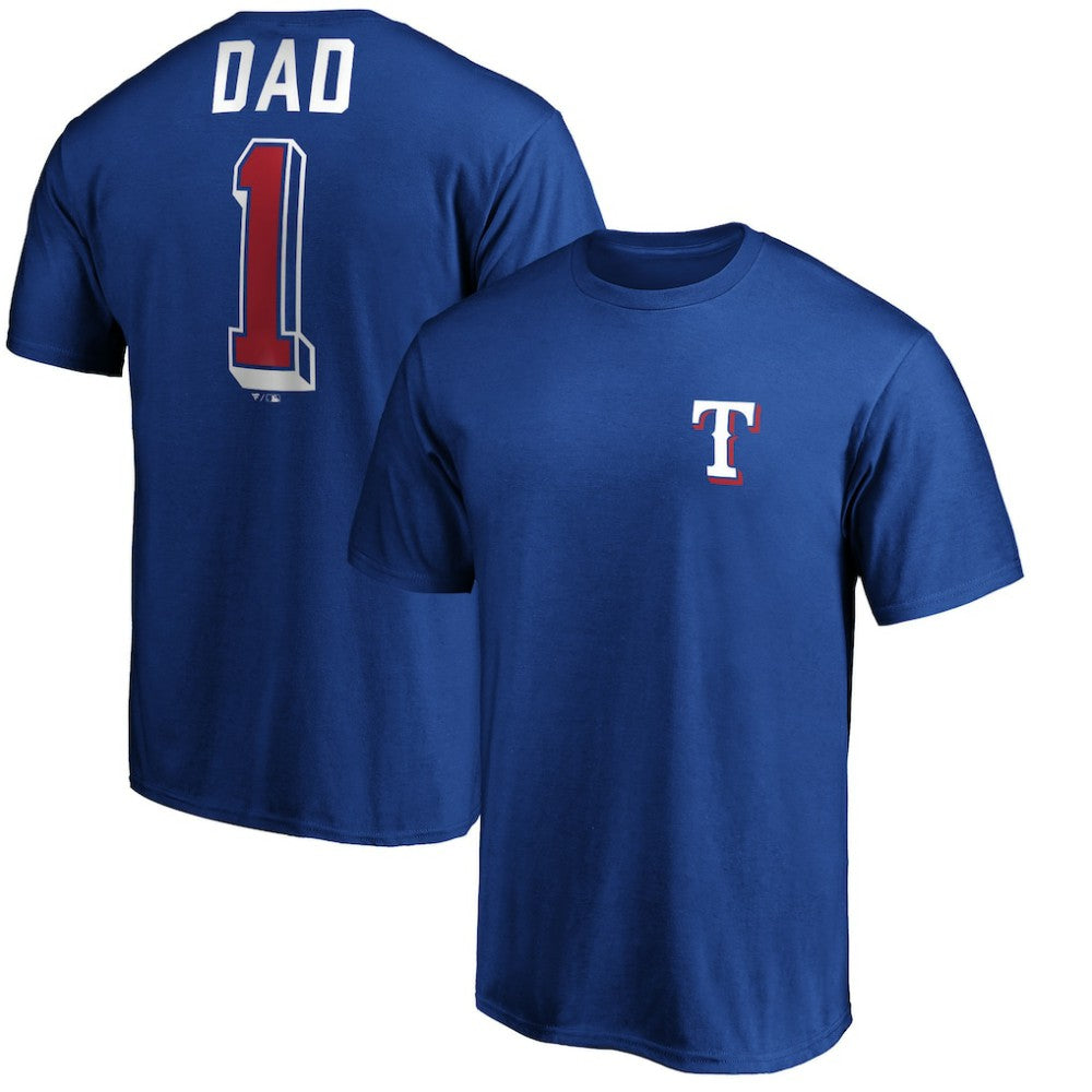 Texas Rangers Number One Dad T-Shirt - MLB T-shirts