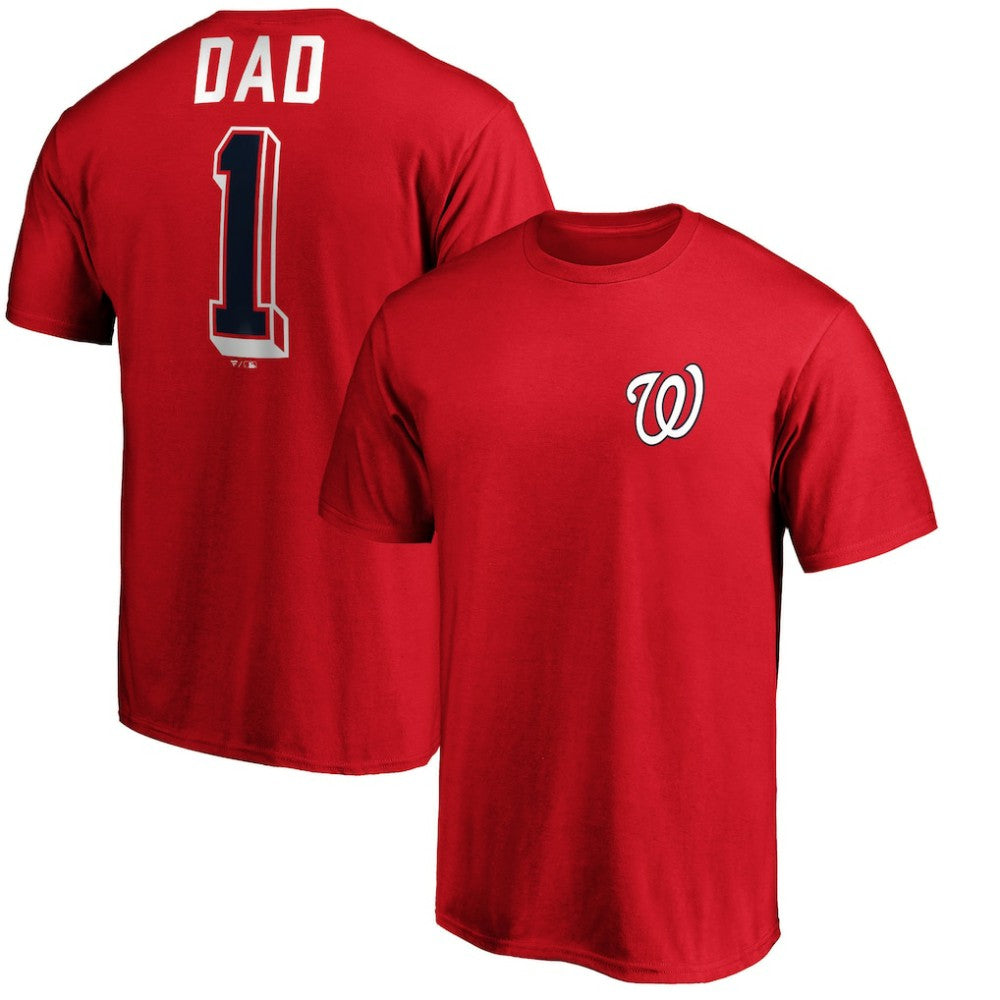 Washington Nationals Number One Dad T-Shirt - MLB T-shirts