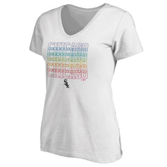 Chicago White Sox Women's City Pride V-Neck T-Shirt - MLB T-shirts